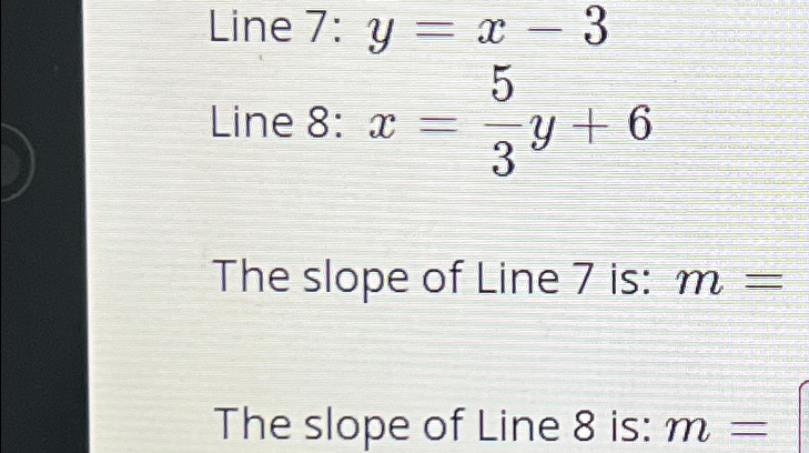 slope of the line y 3 8 x 17