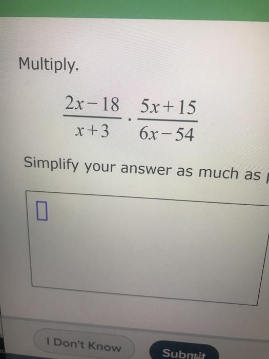 Solved Simplify. 1 | درا y 3 5 Write your answer using only | Chegg.com