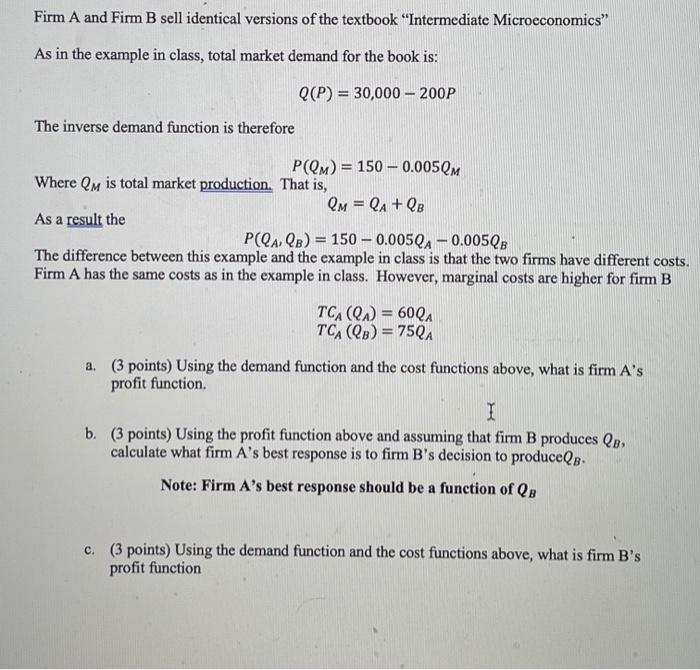 Solved Firm A And Firm B Sell Identical Versions Of The | Chegg.com