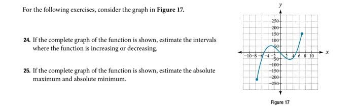 Solved у For the following exercises, consider the graph in | Chegg.com