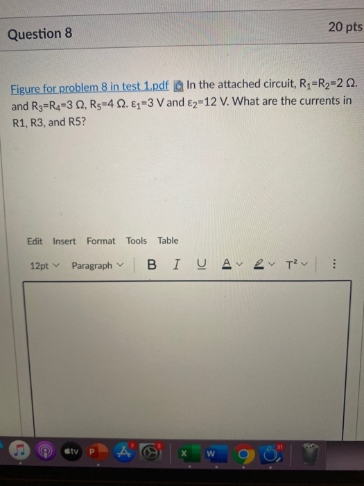 Solved R R₃ RA mm R₂ Rg E E2 Figure for problem 8 in test 1. | Chegg.com