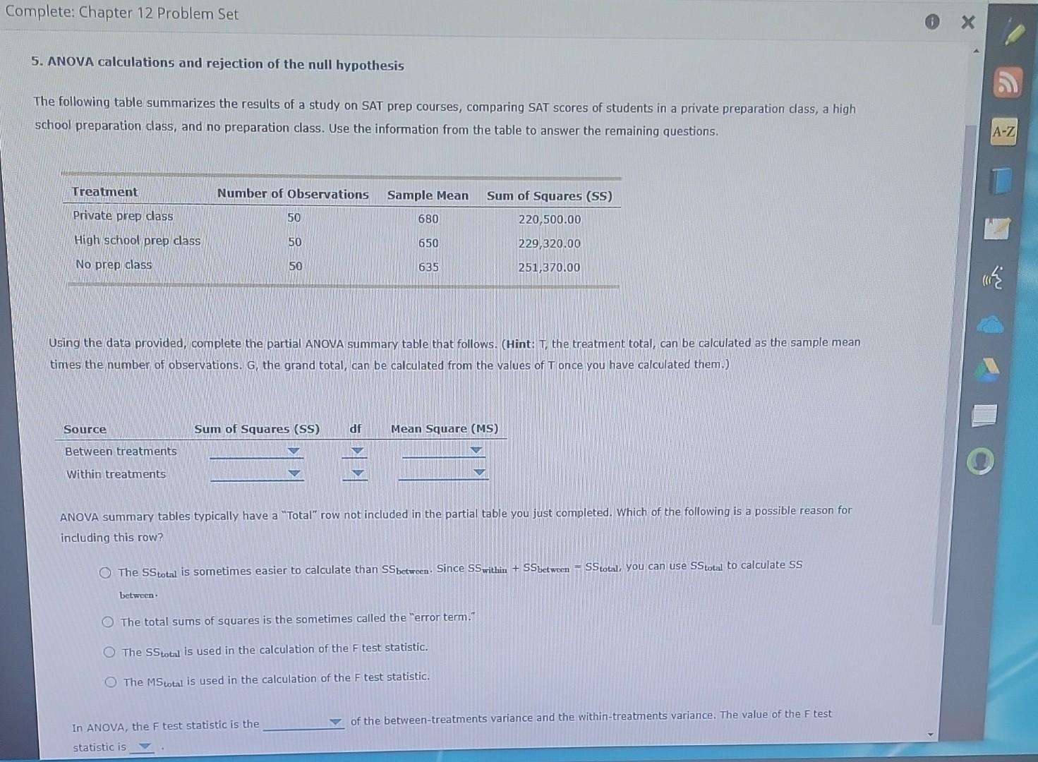 Solved The following table summarizes the results of a study | Chegg.com