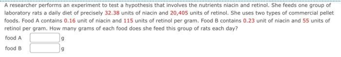 Solved A researcher performs an experiment to test a | Chegg.com
