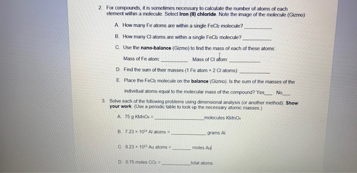 Solved 2 For compounds, it is sometimes necessary to | Chegg.com