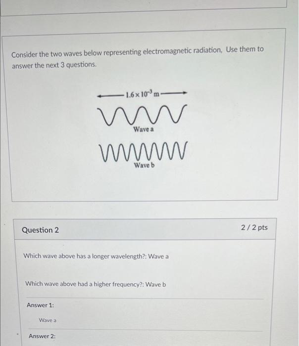 Solved Consider the two waves below representing | Chegg.com