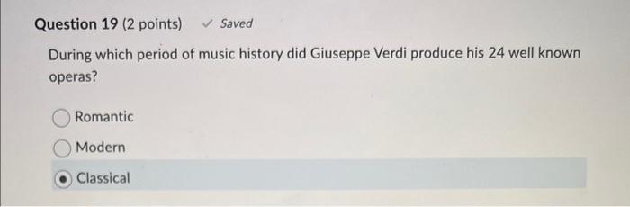 During which period of music history did Arnold | Chegg.com