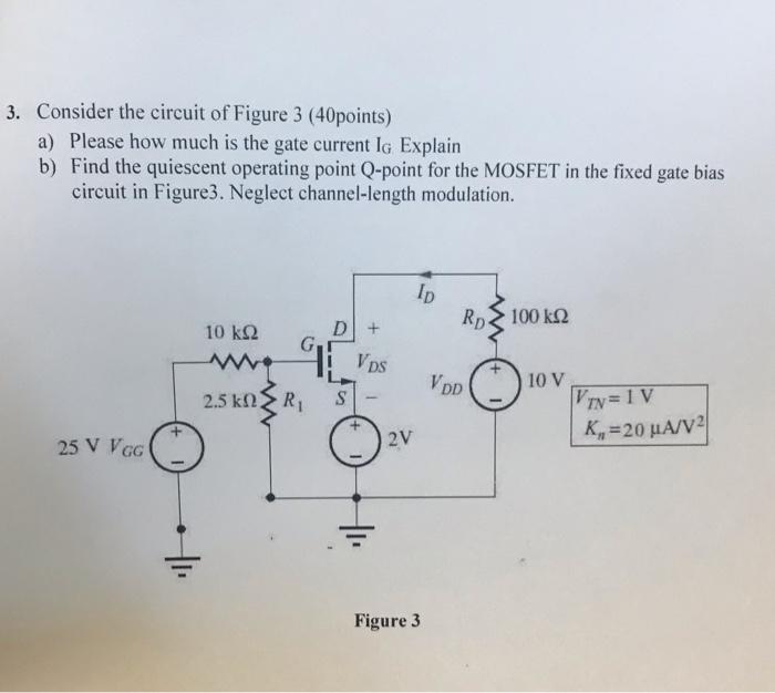 Solved 3. Consider the circuit of Figure 3 (40points) a) | Chegg.com