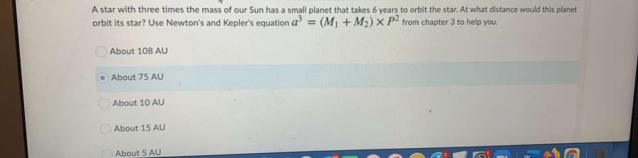 Solved A Star With Three Times The Mass Of Our Sun Has A | Chegg.com