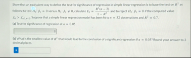 Solved Show that an equivalent way so define the test for | Chegg.com