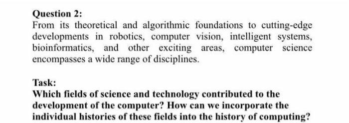 Solved Question 2: From its theoretical and algorithmic | Chegg.com