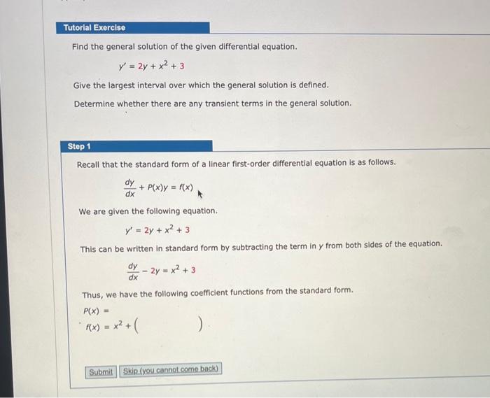 Solved Find the general solution of the given differential | Chegg.com