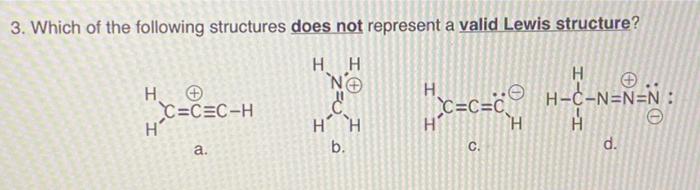 Solved 3. Which of the following structures does not | Chegg.com