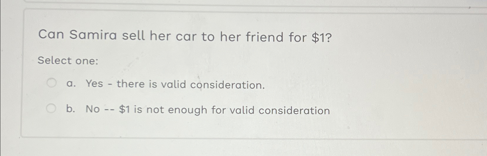 Can i sell a car best sale for $1