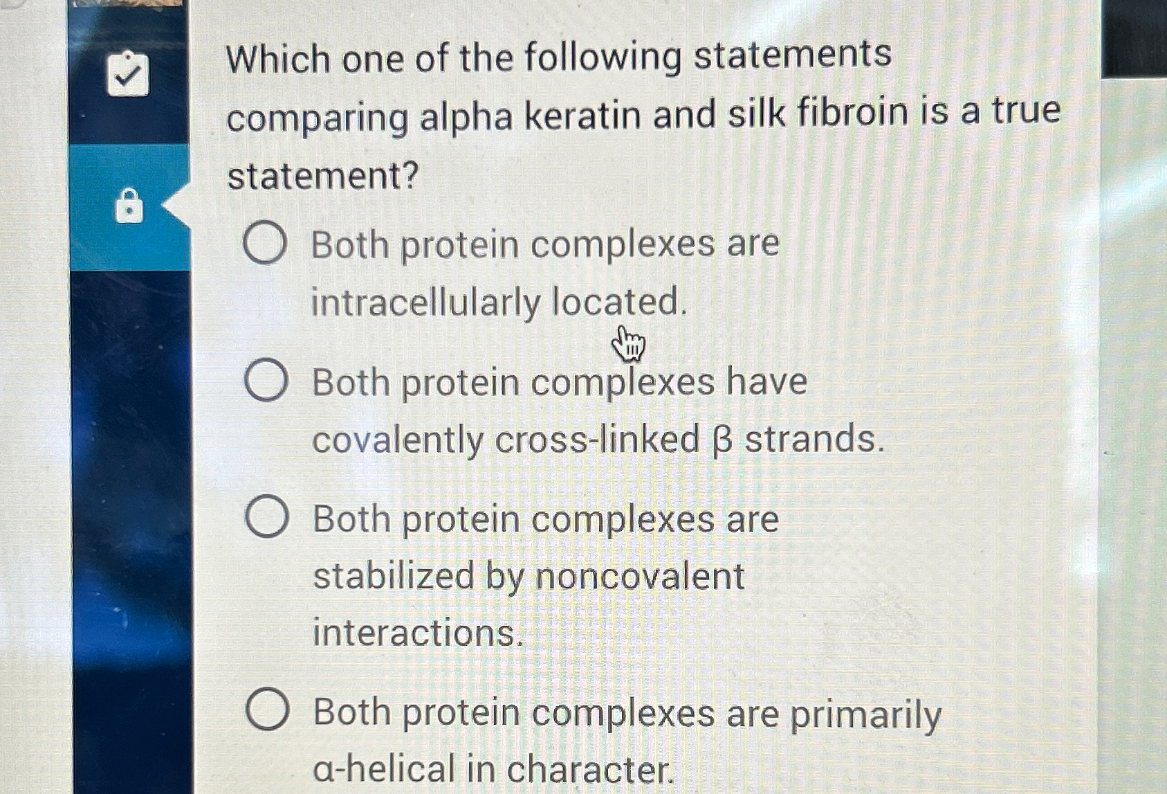 Solved Which one of the following statements comparing alpha | Chegg.com