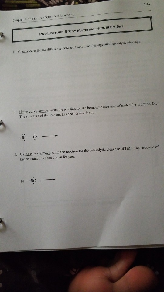Solved 103 Chapter 4: The Study of Chemical Reactions | Chegg.com