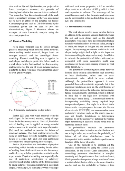 Solved 4. METHODS OF ANALYSIS AND DESIGN OF ROCK SLOPES Many | Chegg.com