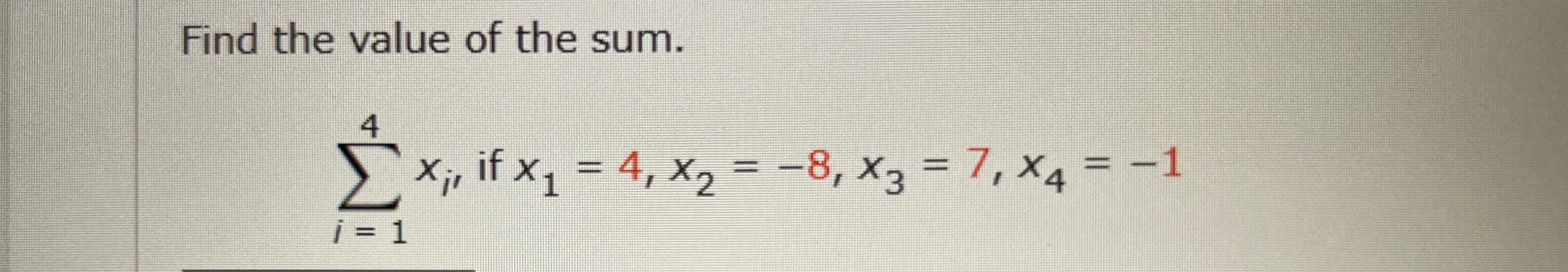 find the value of x 1 4 7 10 x 287