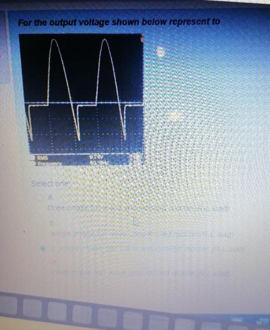 Solved For the output voltage shown below represent to | Chegg.com