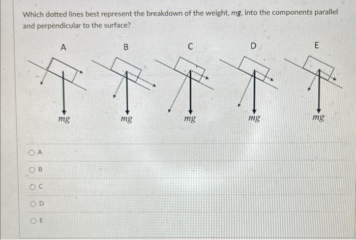 Solved Which dotted lines best represent the breakdown of | Chegg.com