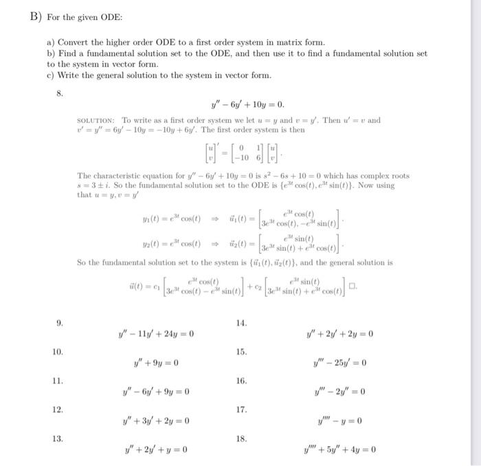 Solved A) Solve the system by substitution/elimination. Then | Chegg.com