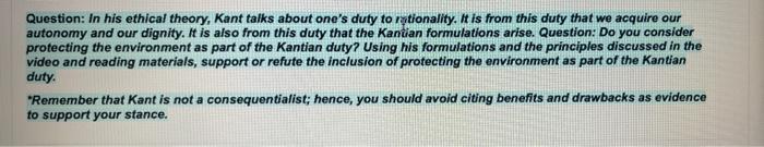 kant's moral theory essay questions