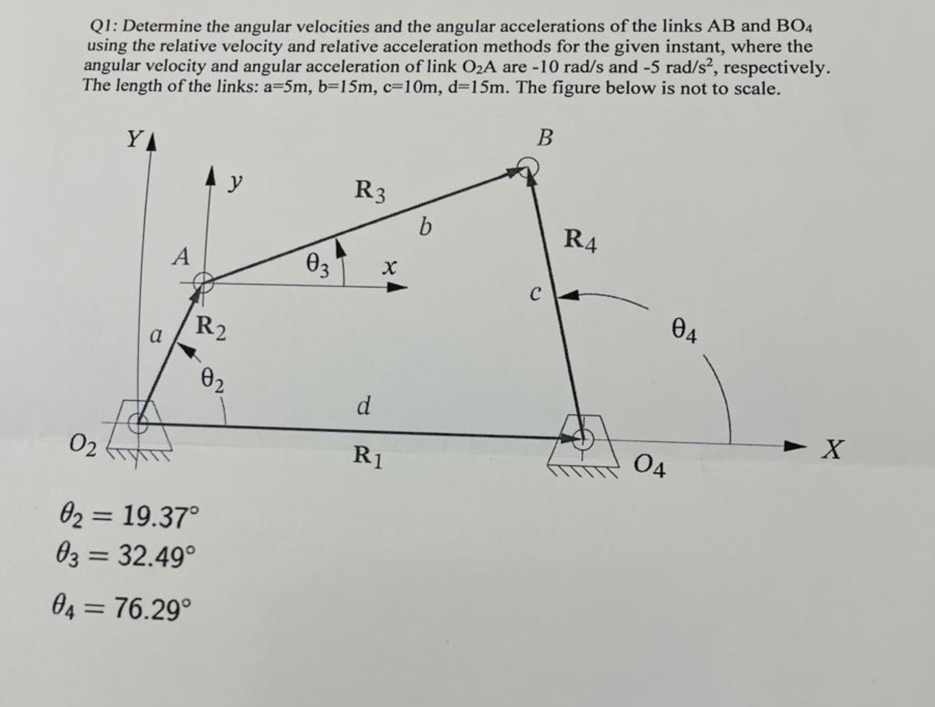Solved How to solve Q1: Determine the angular velocities and | Chegg.com