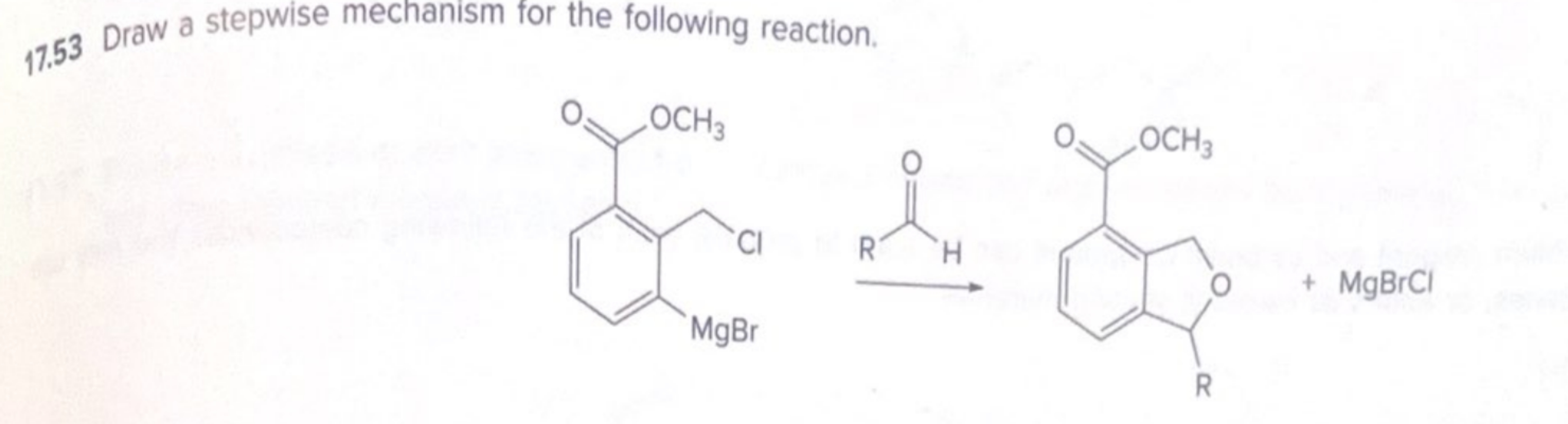 Solved 17.53 ﻿Draw a stepwise mechanism for the following | Chegg.com