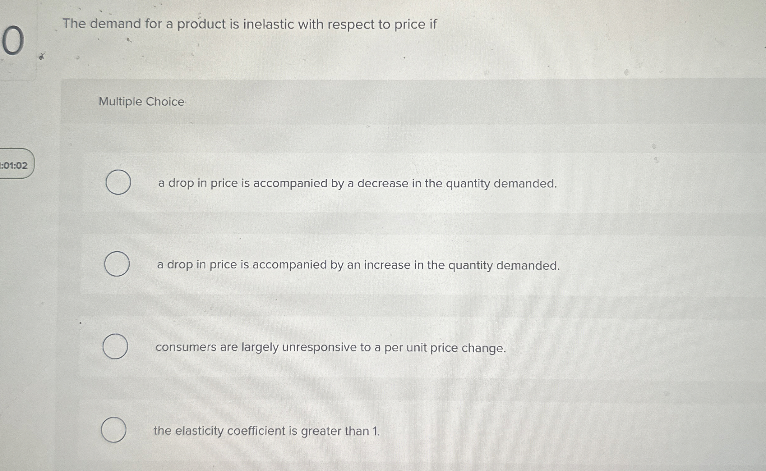 High Quality SOLUTION The demand for a product is inelastic with ...