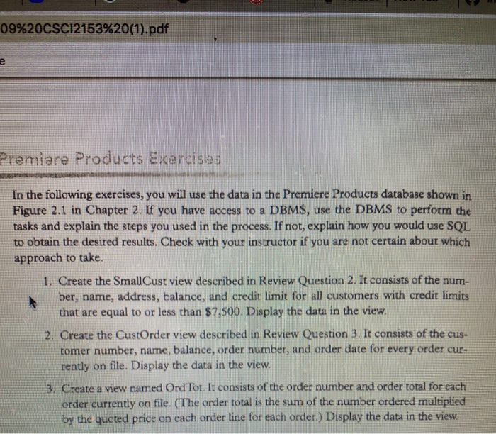 Solved please answer as you would out into my sql i need the | Chegg.com