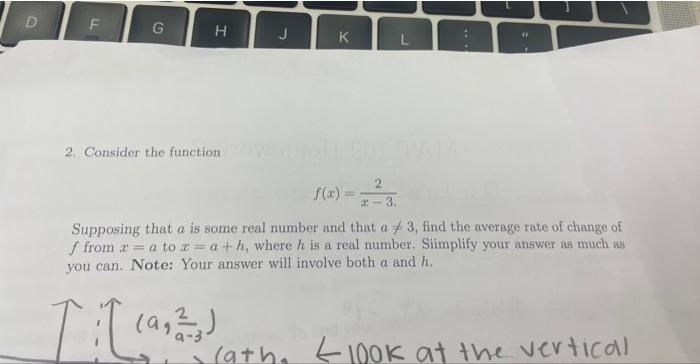 Solved 2. Consider the function f(x)=x−32 Supposing that a | Chegg.com