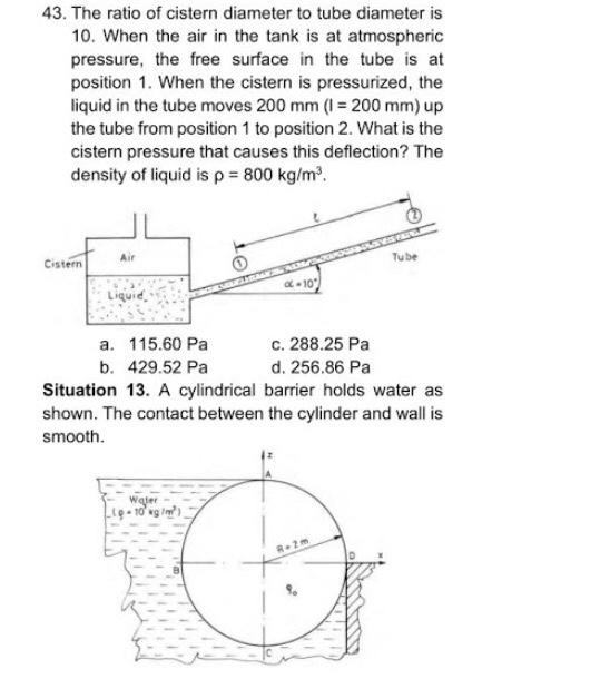 Solved 1.2 m 44. Determine the force per meter pushing the | Chegg.com