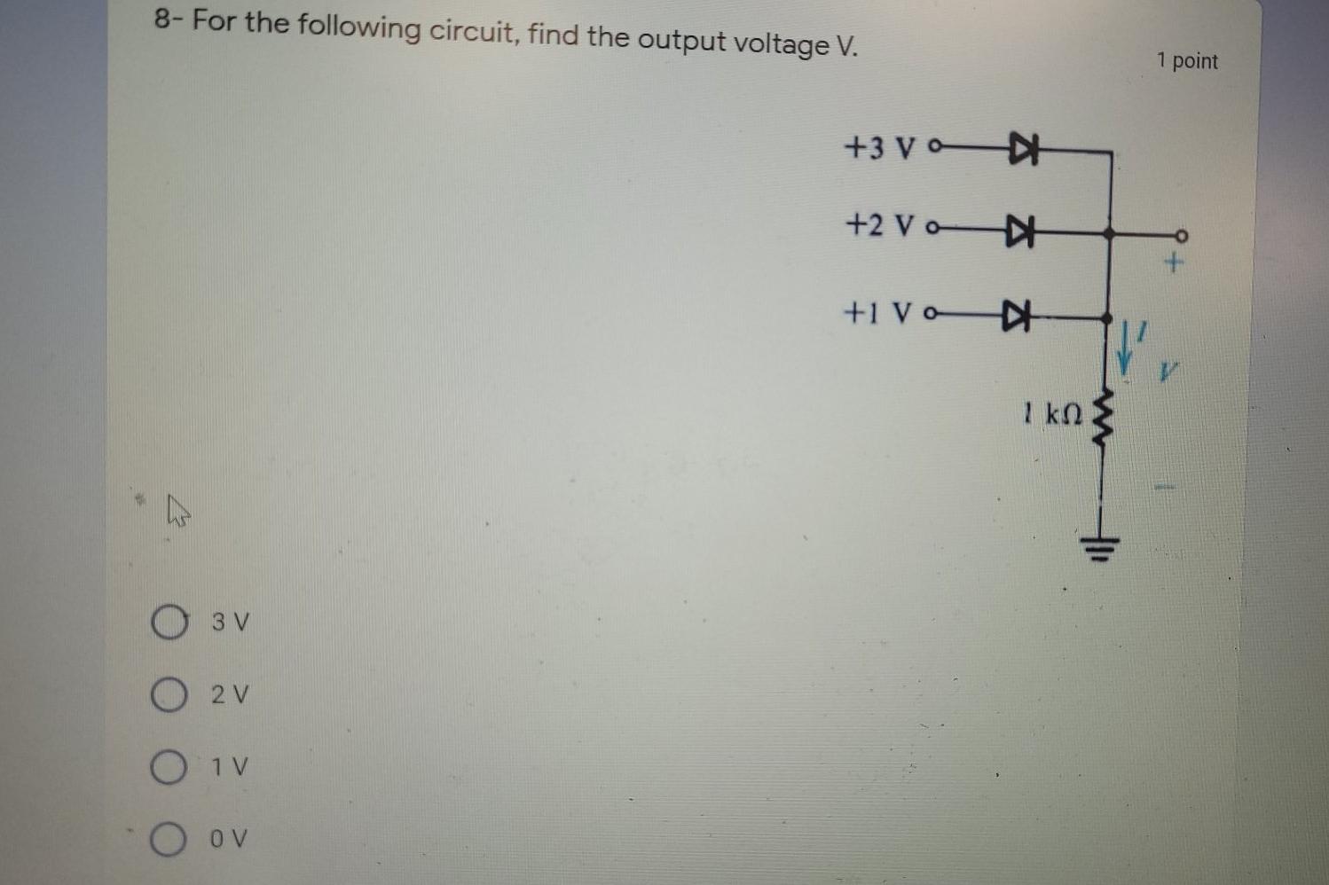 Solved 6- A diode for which the forward voltage drop is 0.7 | Chegg.com