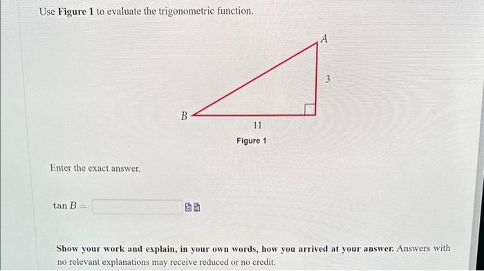 Solved Use Figure 1 To Evaluate The Trigonometric Function 1698