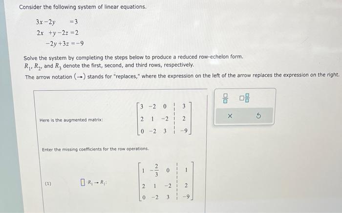 Solved Consider the following system of linear equations. | Chegg.com