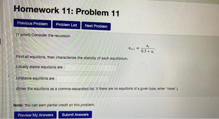 Solved Homework 11: Problem 11 Previous Problem Problem List | Chegg.com