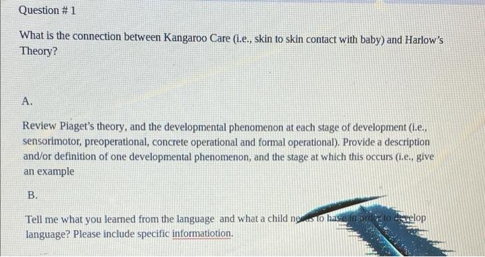 Solved Question 1 What is the connection between Kangaroo Chegg