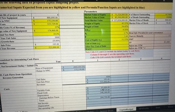 Solved EXCEL HELPRead the step by step instruction (picture | Chegg.com