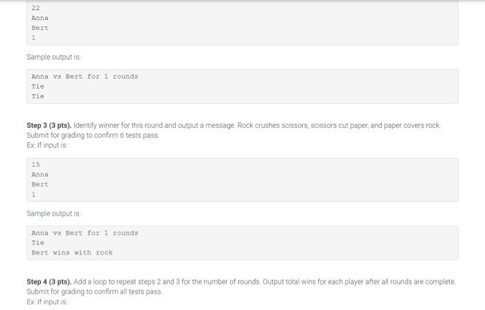 Solved Program Specifications Write a program to play an | Chegg.com