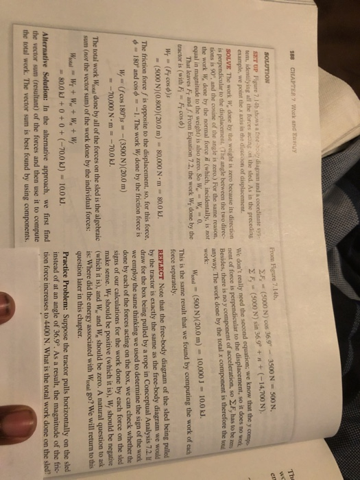 Solved 188 CHAPTER 7 Work and Eneruy The SOLUTION Prom | Chegg.com