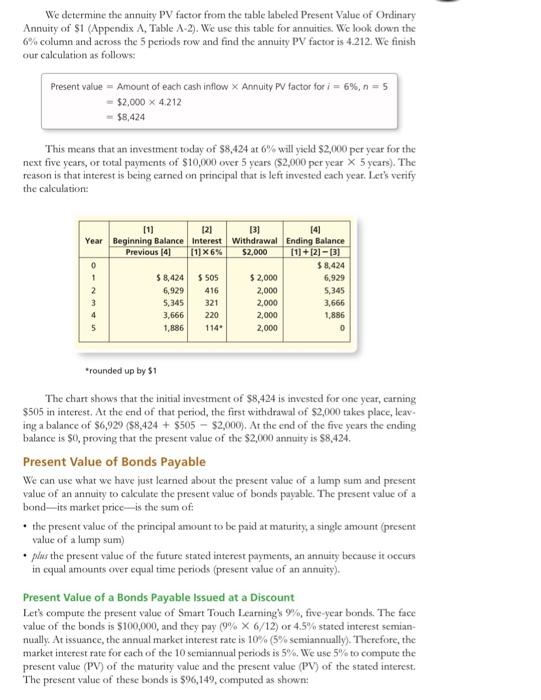 Solved We determine the annuity PV factor from the table | Chegg.com