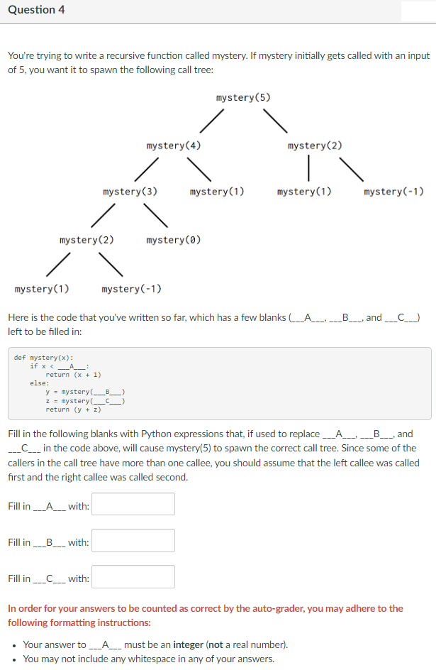 Solved Do not try to use ChatGpt this is my last warningi | Chegg.com