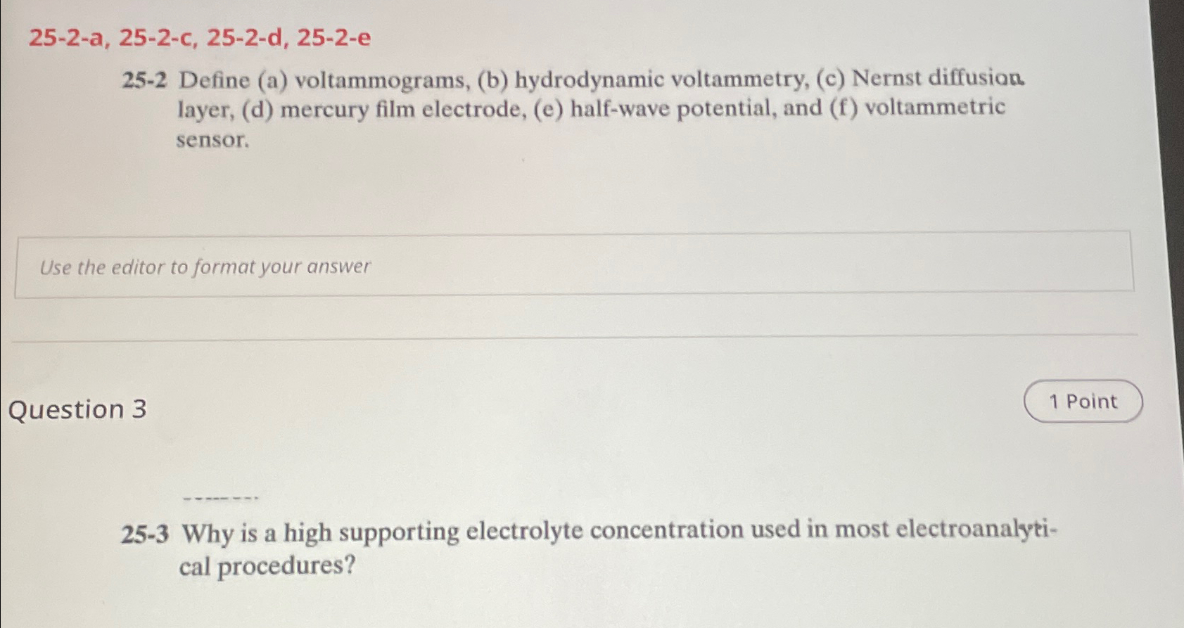 Solved 25-2-a,25-2-c,25-2-d,25-2-e25-2 ﻿Define (a) | Chegg.com