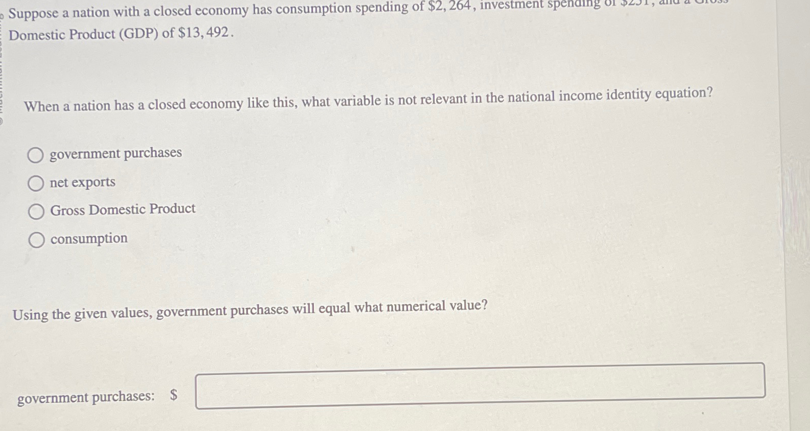 Solved Suppose a nation with a closed economy has | Chegg.com