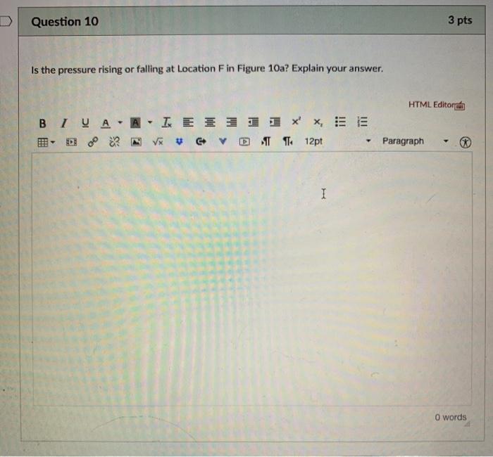 Solved Question 10 3 pts Is the pressure rising or falling | Chegg.com