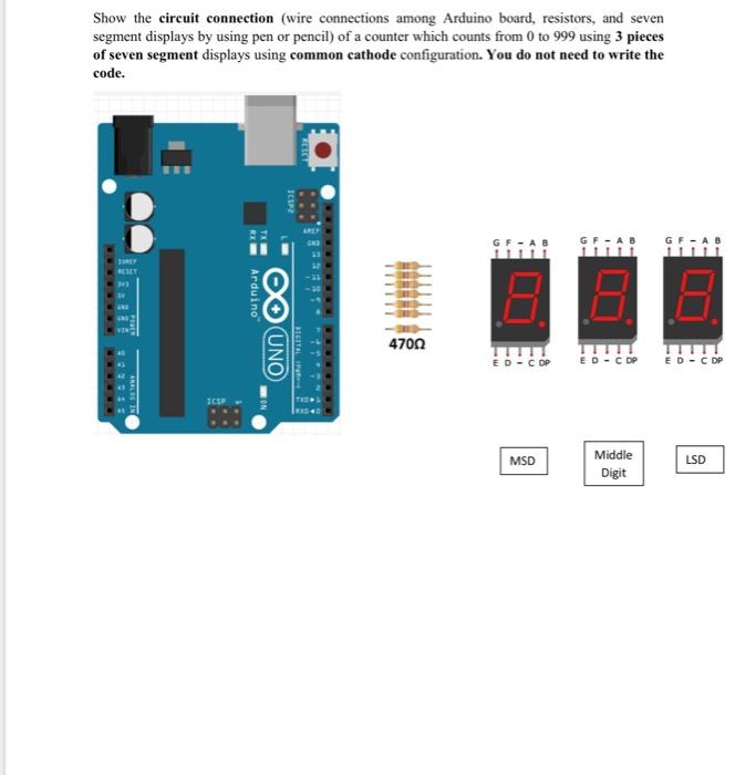 Solved Show the circuit connection (wire connections among | Chegg.com