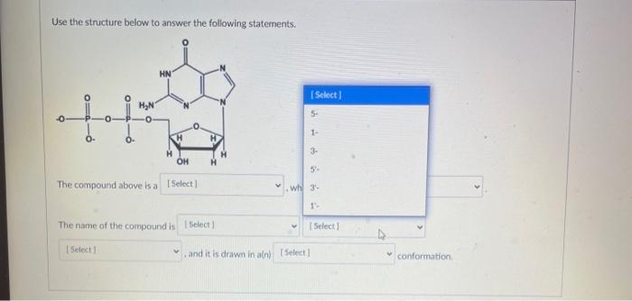 Solved Use the structure below to answer the following | Chegg.com