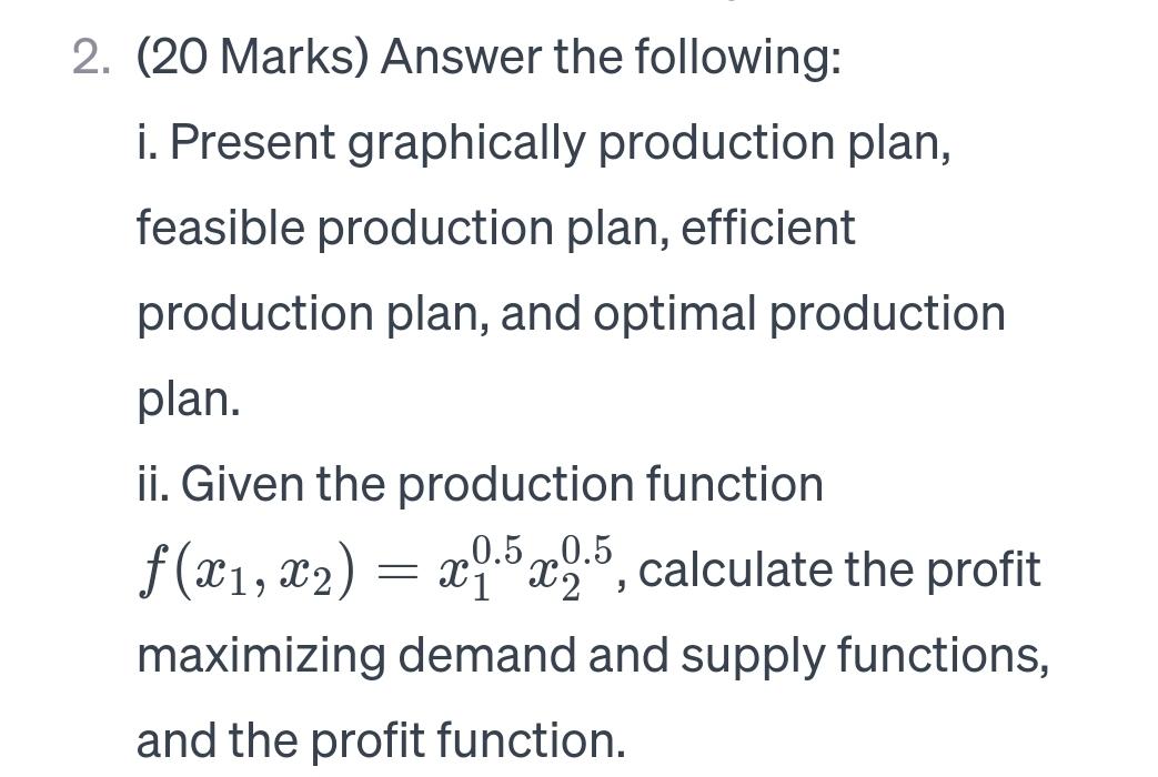 Solved (20 ﻿Marks) ﻿Answer The Following:i. ﻿Present | Chegg.com