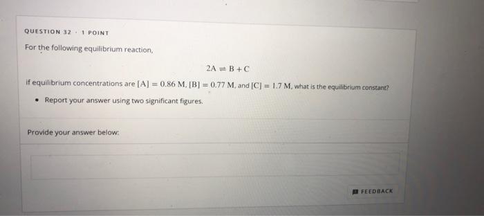 Solved QUESTION 31 . 1 POINT Consider the following | Chegg.com