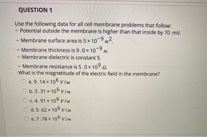 Solved Question Completion Status: Which of the following | Chegg.com