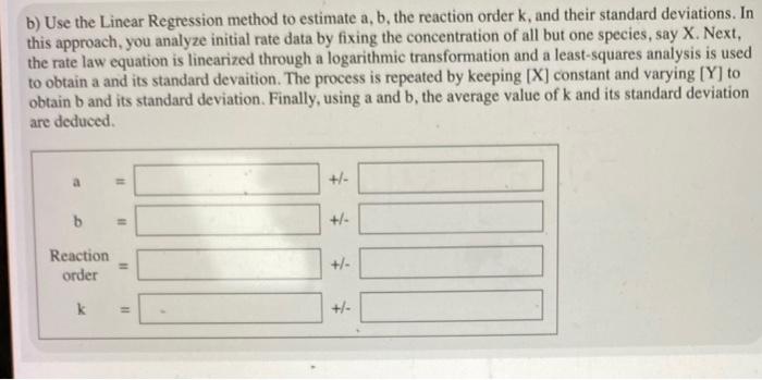 Solved 2) Consider the following reaction and associated | Chegg.com